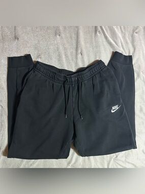 Nike Black Sweatpants with White Logo